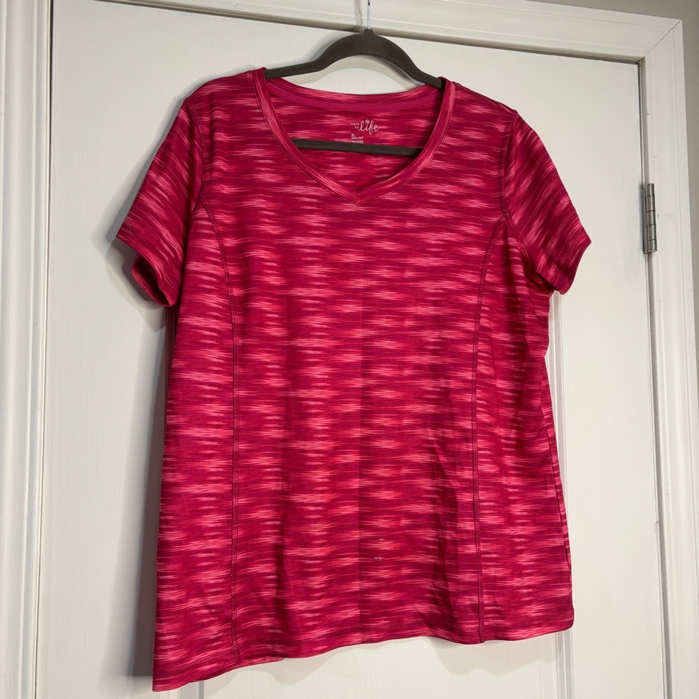 Made for Life Pink Athletic Shirt Size XL